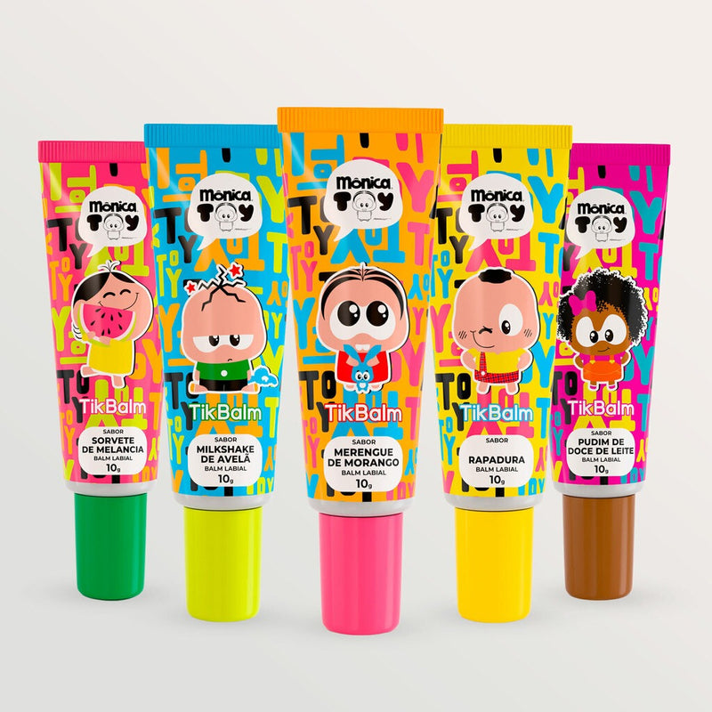 Kit 5 Balms Labiais - Mônica Toy - TikBalm