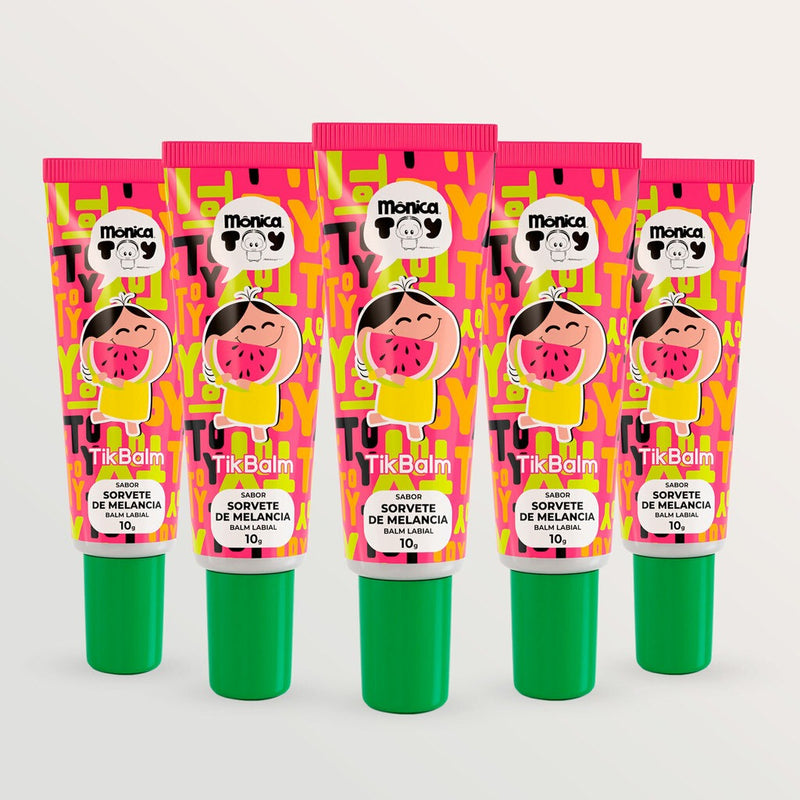 Kit 5 Balms Labiais - Mônica Toy - TikBalm